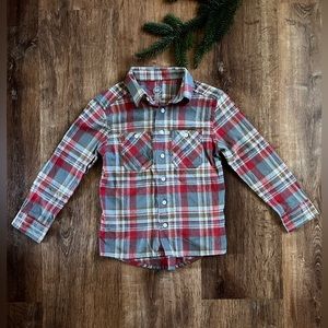 Flannel button up 6/7 kids